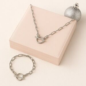 Stainless Steel Paperclip Necklace | Modern Minimalist Style | 2 for $40